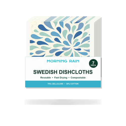 Morning Rain Eco-Safe Swedish Dishcloths 7 Pack main product image