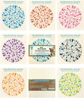 Morning Rain Swedish Dishcloths 7 Pack with seven colorful reusable cloth designs and retail label