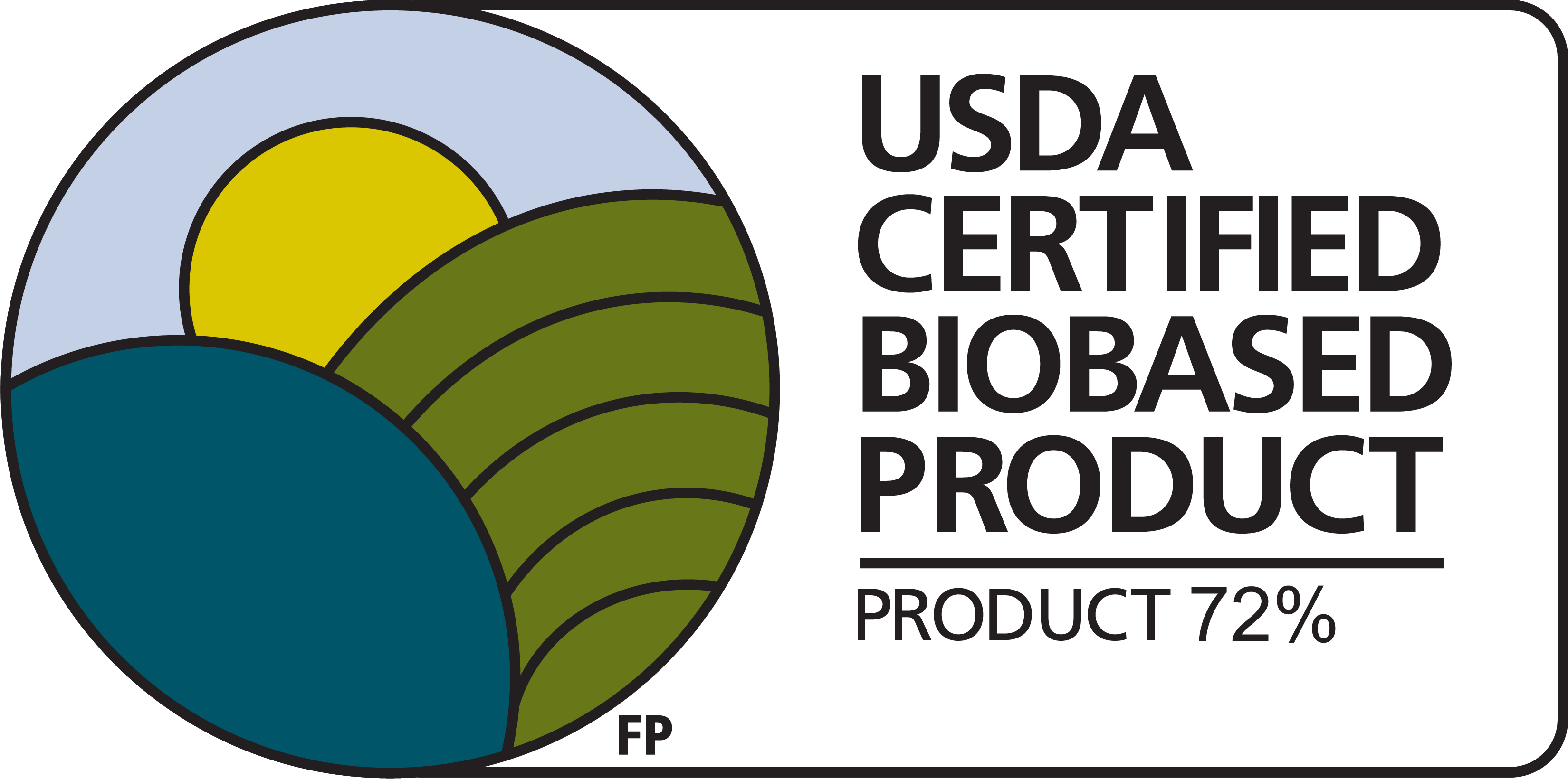 USDA Certified Biobased Product 72 percent label for Morning Rain EcoPure Laundry Detergent Sheets