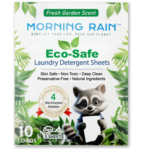 Morning Rain Fresh Garden Sense laundry detergent sheets, 10 loads